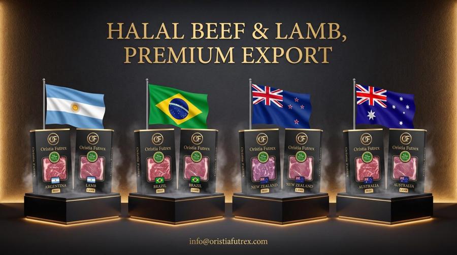 Oristia Futrex Halal Beef and Lamb, premium export from Argentina, Brazil, New Zealand and Australia
